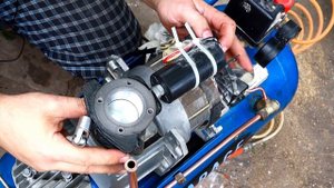 Ремонт и профилактика воздушного компрессора GARAGE PK 40 F210 40 литров