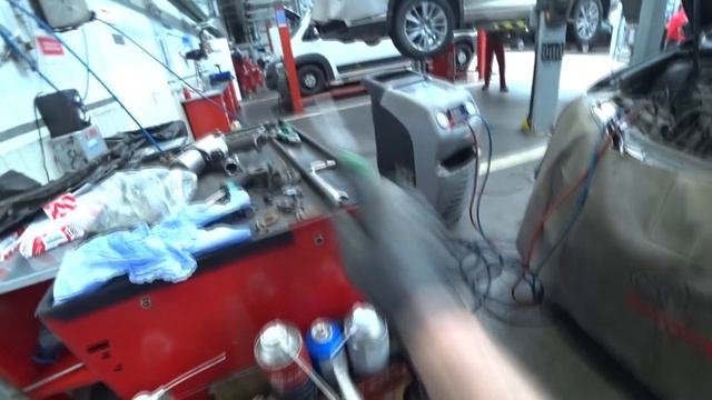 Camry. Мойка радиатора охл. ДВС и кондиционера.