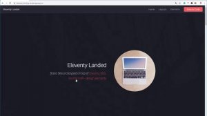 Eleventy Landed - Built with Automation Tools | AppSeed App Generator