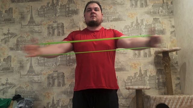 Разминка с резиной для жима лёжа/лфк для плечевого сустава