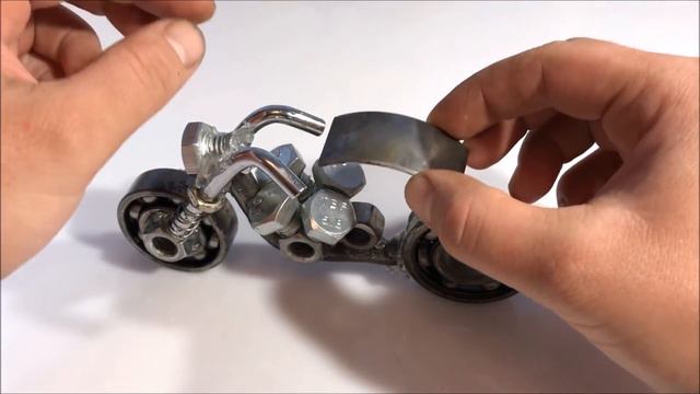 How to make a toy motorcycle exhibit from metal смотреть онлайн