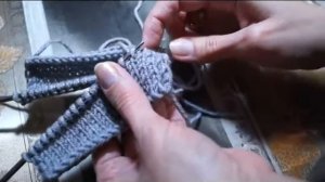 Невидимый трикотажный соединительный шов (спицы)