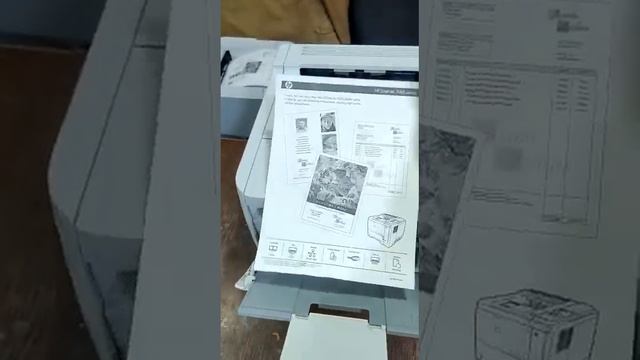 HP LaserJet #p3015 test page