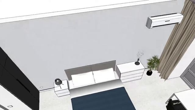 Узкая спальня 12 кв.м для мужчины (4.7x2.6м) смотреть онлайн