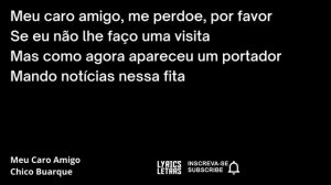 SUCESSOS DO CHICO BUARQUE COM AS LETRAS