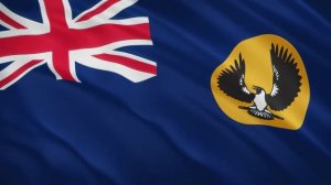 South Australia (State of Australia) Waving Flag  /  Южная Австралия (Штат Австралии). Флаг [4K]