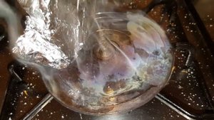 Химические опыты, глицерин+вода, интересное явлени