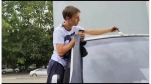 Покраска крыши, замена лобового на газель. Отдых. Новосибирск.(часть 1)