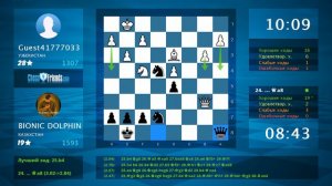 Chess Game Analysis: Guest41777033 - BIONIC DOLPHIN : 0-1 (By ChessFriends.com)