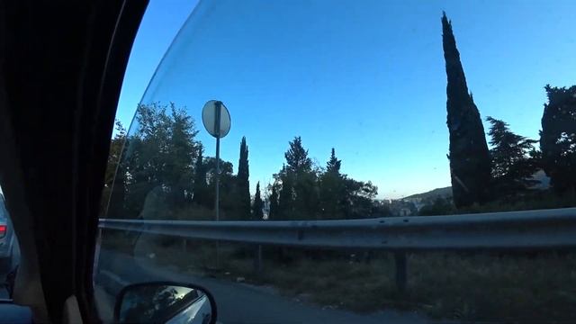 Крым.  Дорога на авто. Севастополь  Рыбачье по побережью