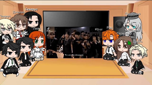 Реакция персонажей гп на будущее Гарри как Чимин 2/2 смотреть онлайн