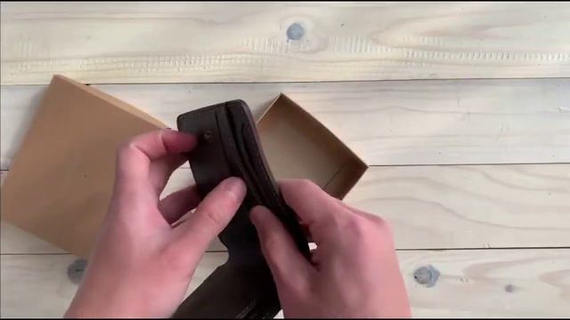 Мужской кожаный кошелек - vchn-pc-kp-brown смотреть онлайн