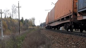 2ТЭ116 1548 в кривых с грузовым поездом на перегоне Благовещенское - Шаховская Московской жд.