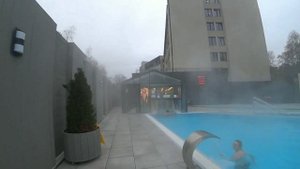 Пробуем спа в Светлогорске. Бассейн с морской водой под открытым небом.