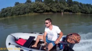 Ямаха 9,9 и Badger 330 Один на воде. Как нельзя крепить мотор на лодку ПВХ!