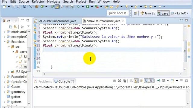 Exercice Java : Maximum de deux nombres смотреть онлайн