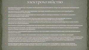 Ответственный за электрохозяйство