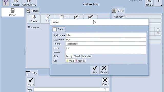 Creating first program in RunaBase - Address book смотреть онлайн
