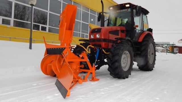 Снегоочистители навесные на трактор МТЗ смотреть онлайн