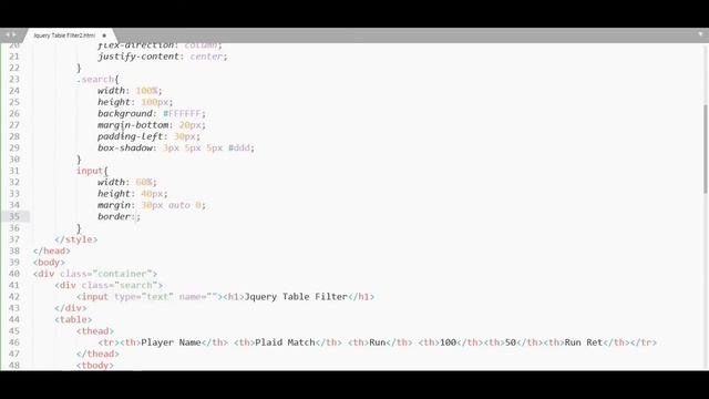 How to create Table Filter Using  jQuery #ui ux || #table design #htmltutorial || #html css tutoria