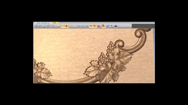 Демонстрация 3D модели Рамки - Виноградная лоза смотреть онлайн