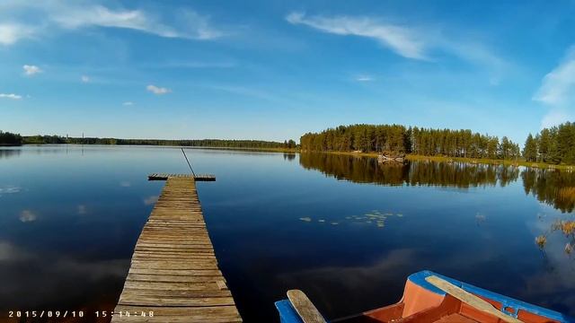 Утро в Карелии 2015. Лето. озеро Лексозеро. смотреть онлайн