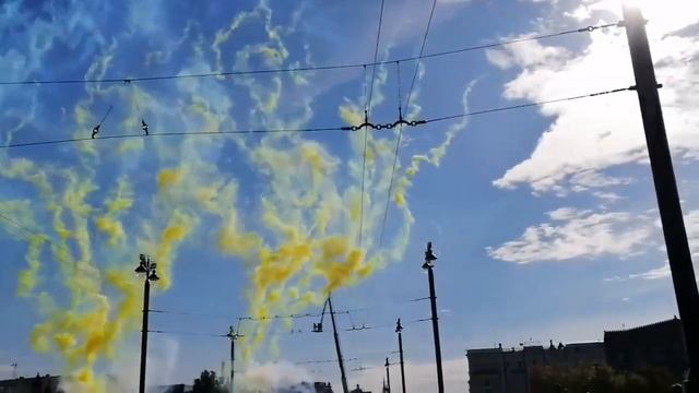 «Салют» на открытии Юбилейного моста смотреть онлайн