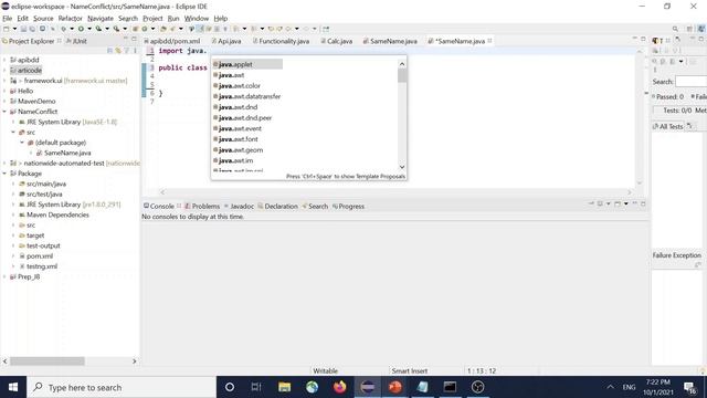 Import Collide error in Java смотреть онлайн