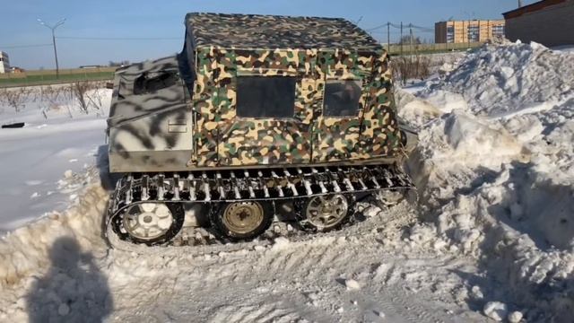 Гусеничный вездеход.Разуть или перевернуть. Гусеницы и управление. смотреть онлайн