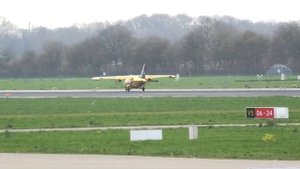 Saab Technologies Mitsubishi MU-2 Landing & Take Off Rotterdam Airport