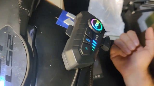 FQG Y10 Helmet Headset with RGB! Unboxing and Demo смотреть онлайн