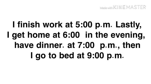 Daily Activities ( Present Tense  4/4 )