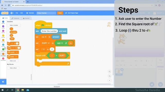 Prime Number Checker in Scratch 3.0 | Exploring Scratch 3.0 смотреть онлайн
