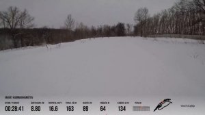 Уфимский лыжный марафон 2021 "на диване". 30 км.