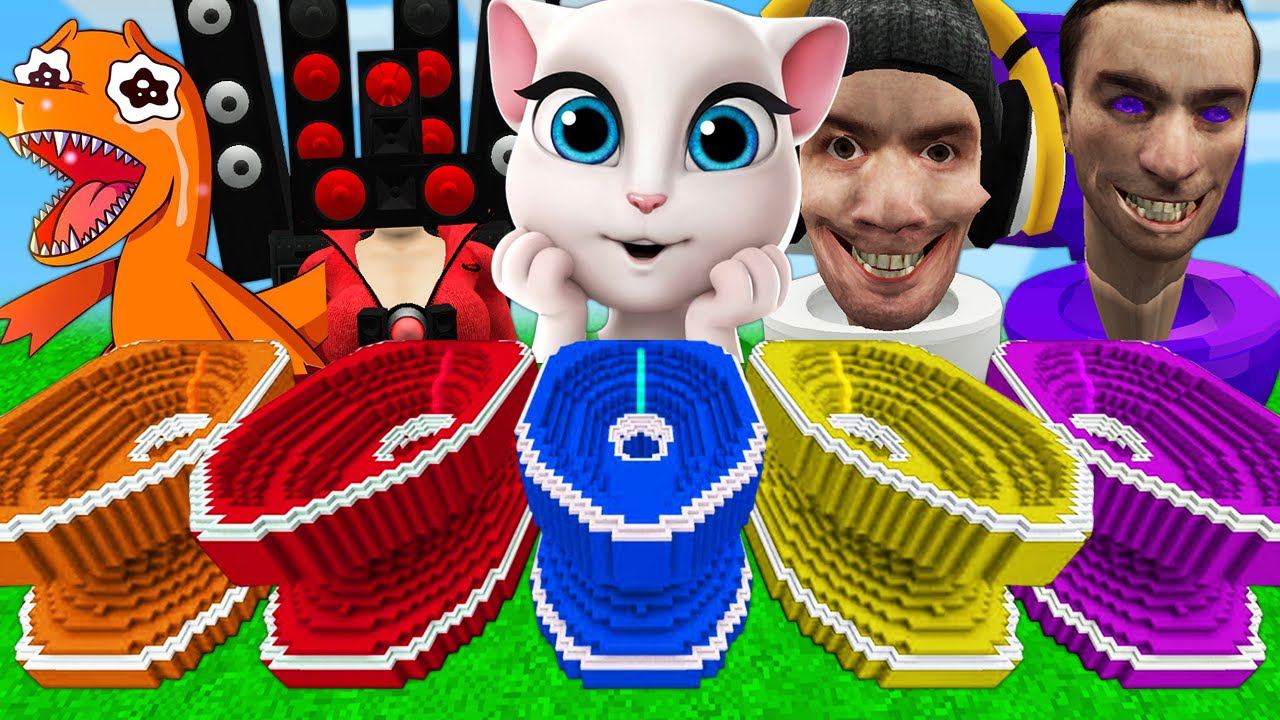 ЗОМБАК НАШЁЛ СМЕШНЫЕ ТУАЛЕТЫ В МАЙНКРАФТ