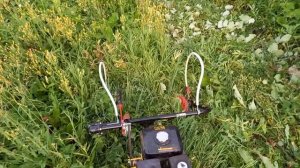 Покос доработанной роторной косилкой Заря для Мотоблока  Champion BC 8813