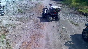 Питбайк с Уралом, квадроциклы cf moto 600 и cf moto 800