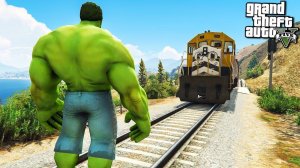 ХАЛК ПРОТИВ ПОЕЗДА ЭКСПЕРИМЕНТ В ГТА 5 МОДЫ! HULK ОБЗОР МОДОВ В GTA 5! ИГРЫ ГТА ВИДЕО MODS
