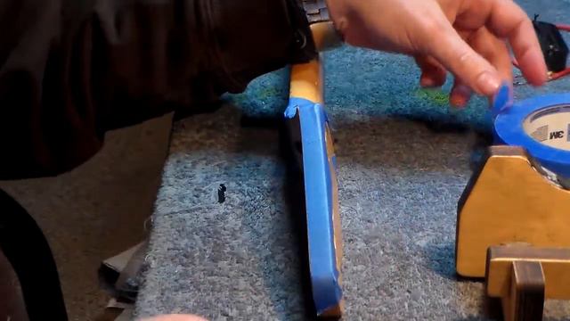 Fender Telecaster taping and painting the headstock Part V смотреть онлайн