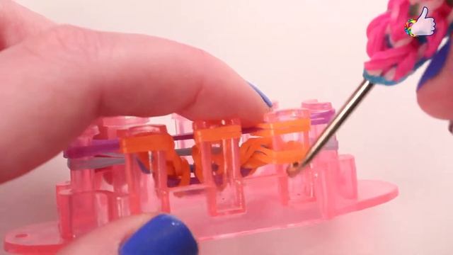 "Конфетти"- браслет из резиночек. Видеоурок #64 смотреть онлайн