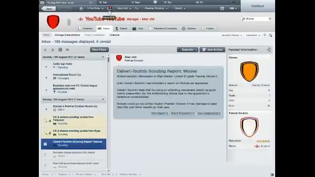 Football Manager 2012 - Season 1 - Community Shield & Premier League смотреть онлайн