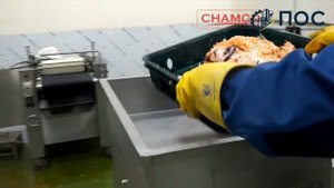 Сепаратор (неопресс) мясо костный для получения фарша из рыбных обрезкой или рыбы.