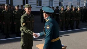 Церемония вручения курсантам ВУЦ КНИТУ документов о прохождении воинской службы