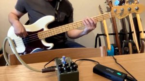 Fender Precision Bass - MXR Bass Preamp - "Crunch" settings - Tone at 80 -  140622