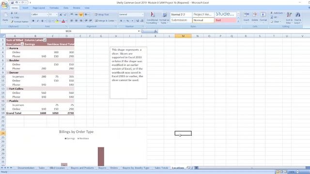 Shelly Cashman Excel 2019 | Module 8: SAM Project 1b #shellycashmanexcel2019 #module8 #samproject1b