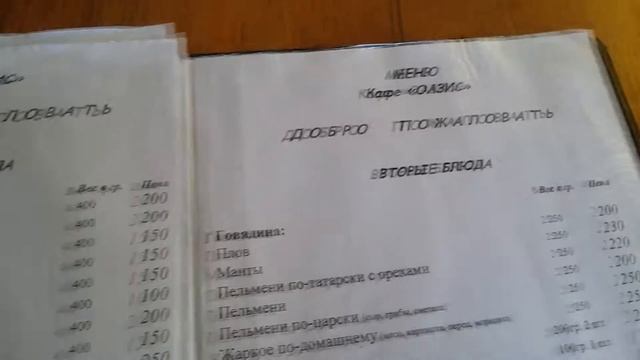 Цены в столовых и кафе Солнечной Долины, Прибрежное...