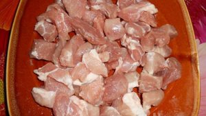 Картофель тушеный со свининой