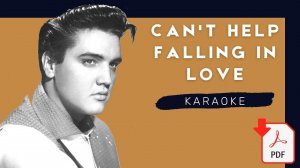 Can't Help Falling In Love ❤ Elvis Presley | Piano Karaoke