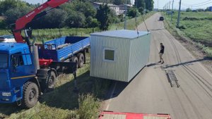 17 июля 2024 г  Отгрузка 2 бытовок каркас швеллер и профтруба