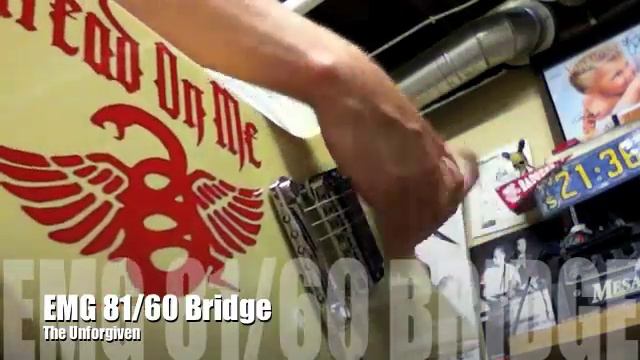 EMG James Hetfield Signature Pick Ups vs EMG 81/60 in a 1985 Gibson Explorer смотреть онлайн